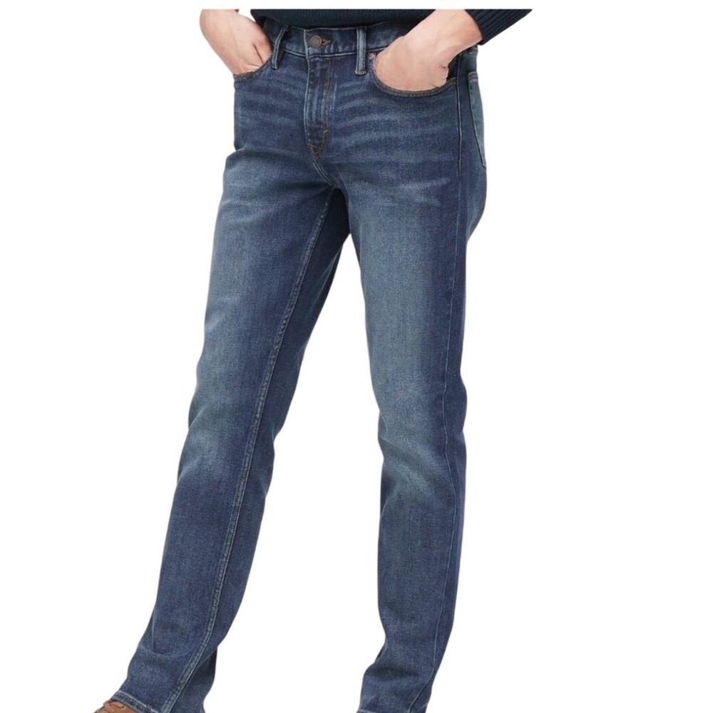 Banana Republic Legacy Slim Fit Jeans Mid Rise Dark Wash 30x32 Mens‎ NWT